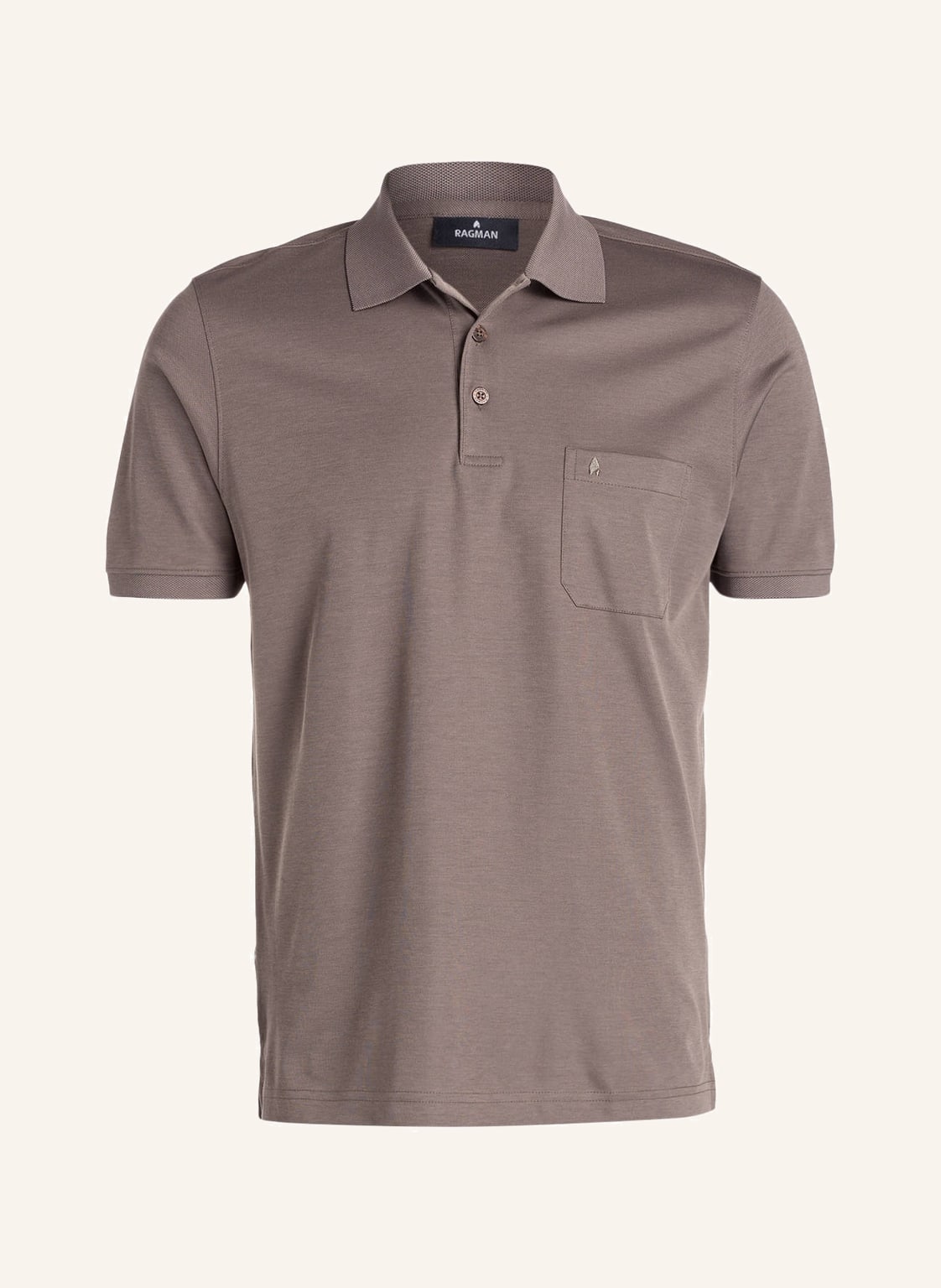 Ragman Piqué-Poloshirt braun Ragman Piqué-Poloshirt braun von RAGMAN