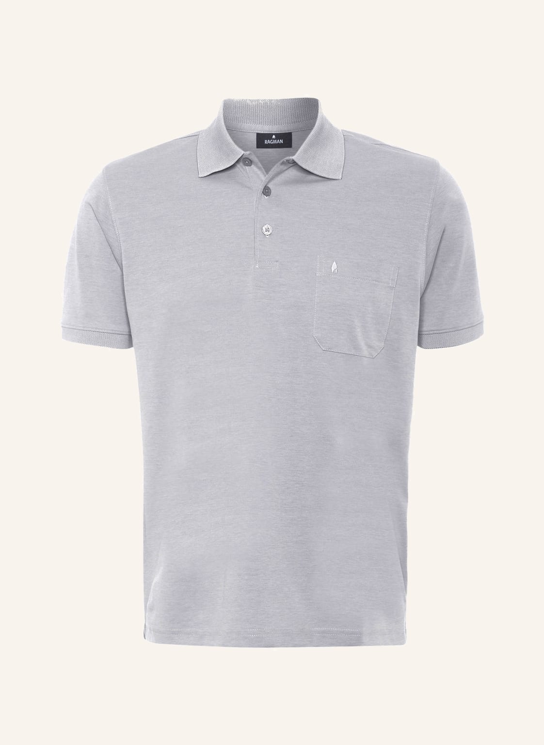 Ragman Piqué-Poloshirt grau Ragman Piqué-Poloshirt grau von RAGMAN