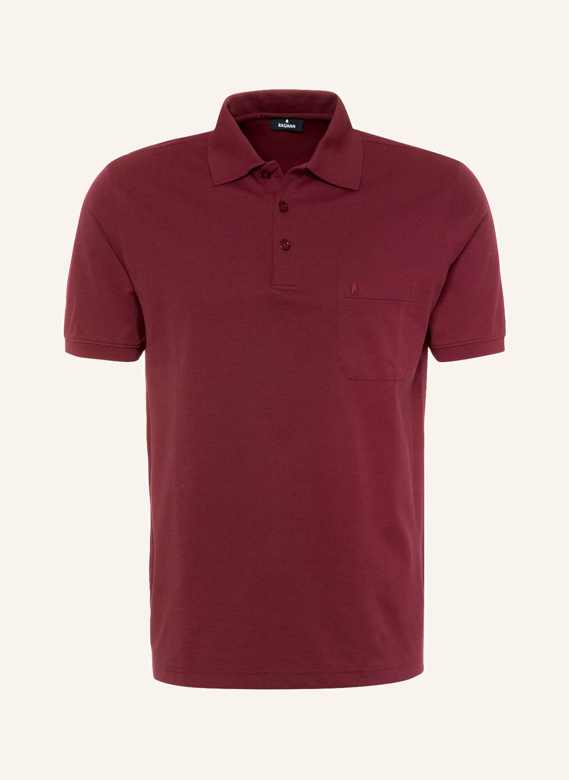 Ragman Piqué-Poloshirt rot Ragman Piqué-Poloshirt rot von RAGMAN