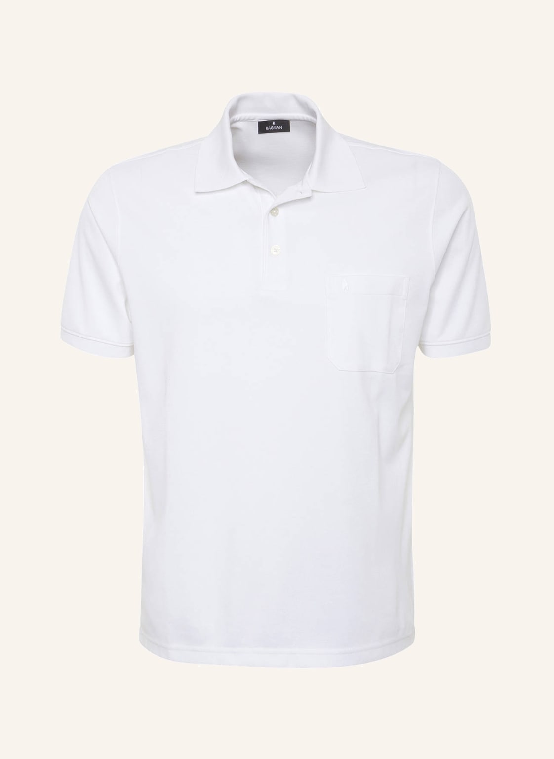 Ragman Piqué-Poloshirt weiss Ragman Piqué-Poloshirt weiss von RAGMAN