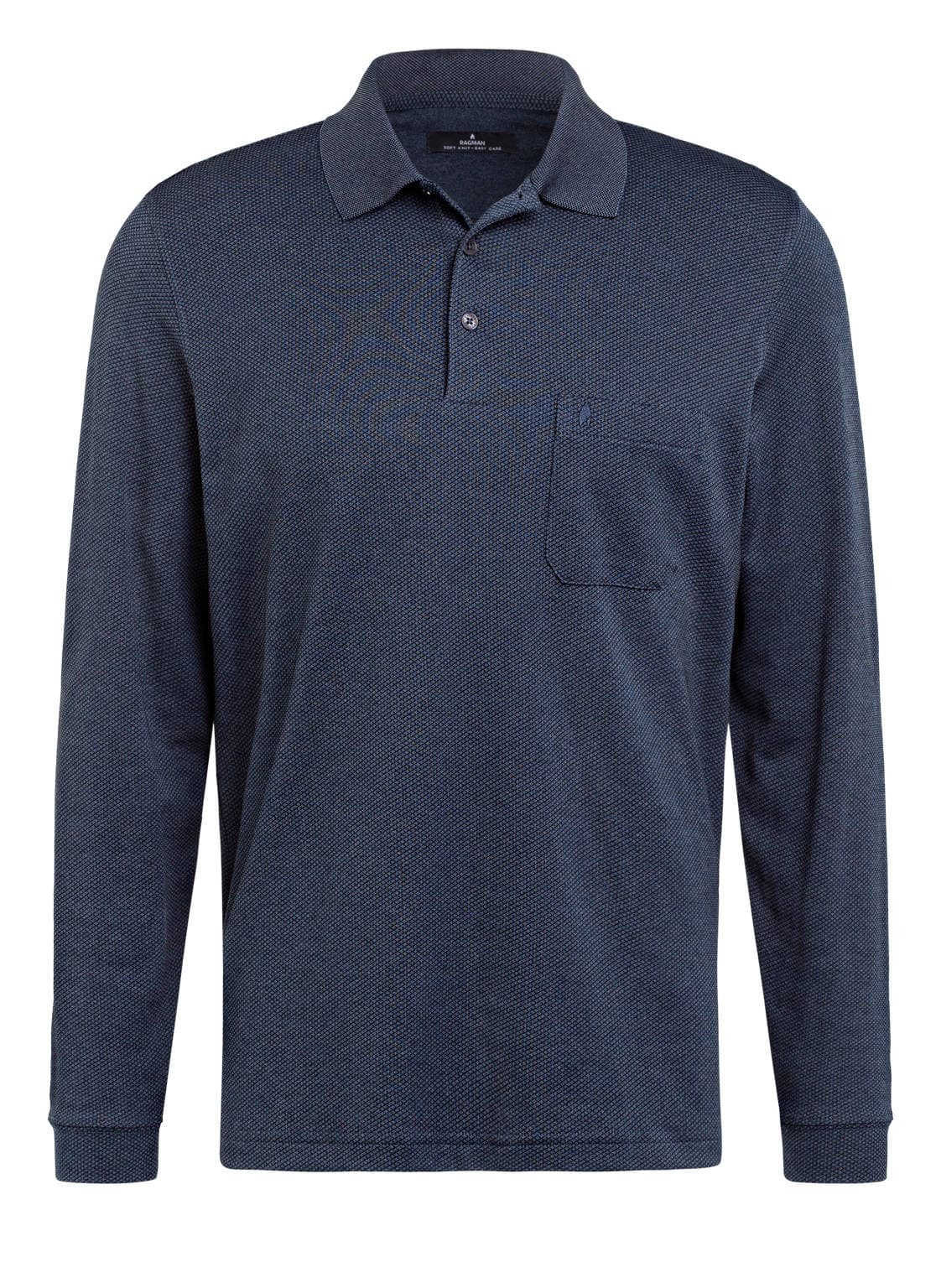 Ragman Poloshirt blau von RAGMAN