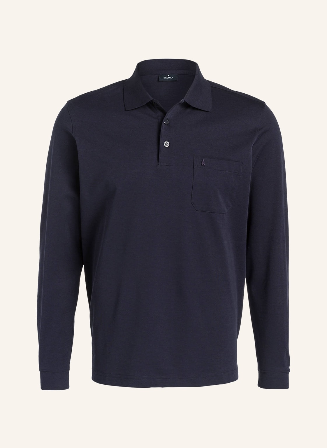 Ragman Poloshirt blau von RAGMAN