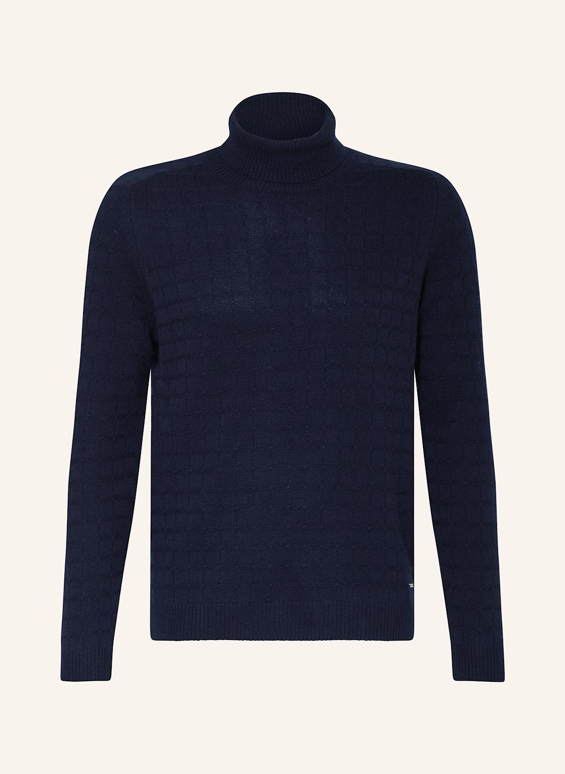 Ragman Rollkragenpullover Aus Merinowolle blau von RAGMAN