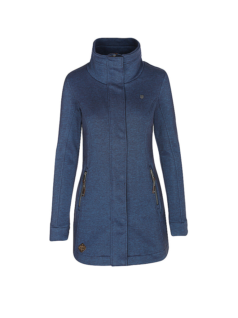 RAGWEAR Sweatjacke LONG LETRICE blau | M von RAGWEAR