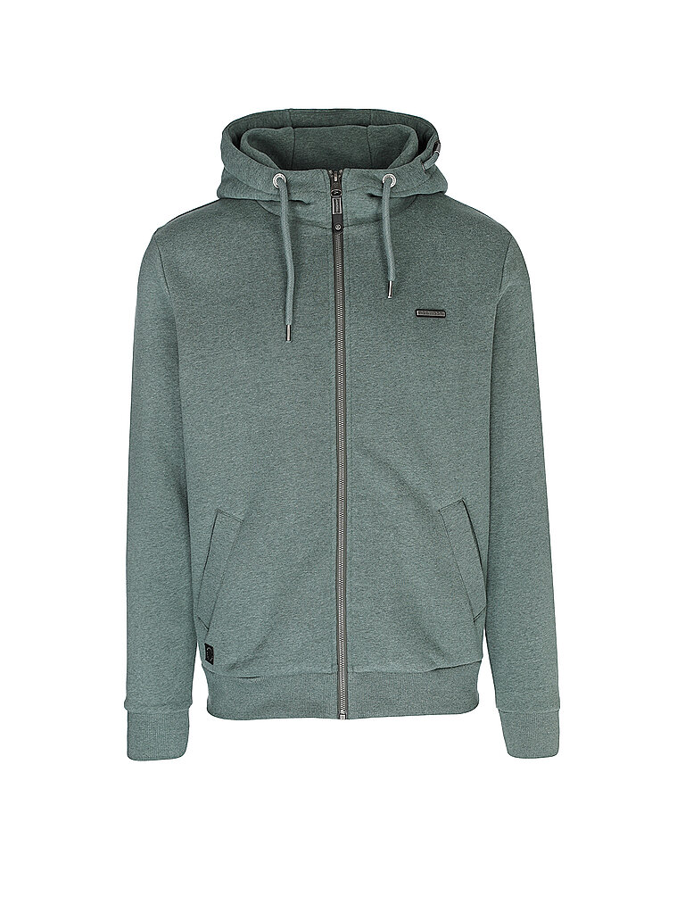 RAGWEAR Sweatjacke NATE dunkelgrün | L von RAGWEAR