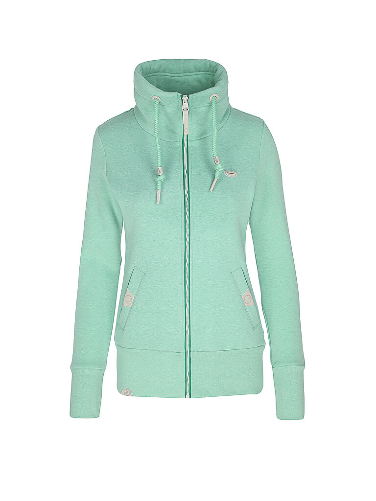 RAGWEAR Sweatjacke RYLIE mint | XL von RAGWEAR