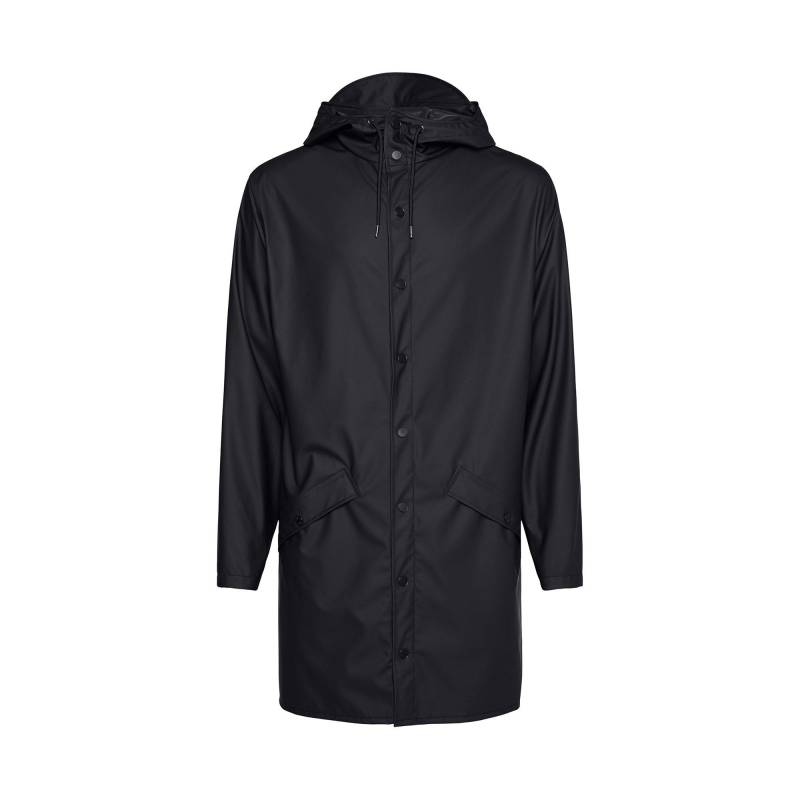 Langer Regenmantel, Oversized Fit Damen Black XS von RAINS