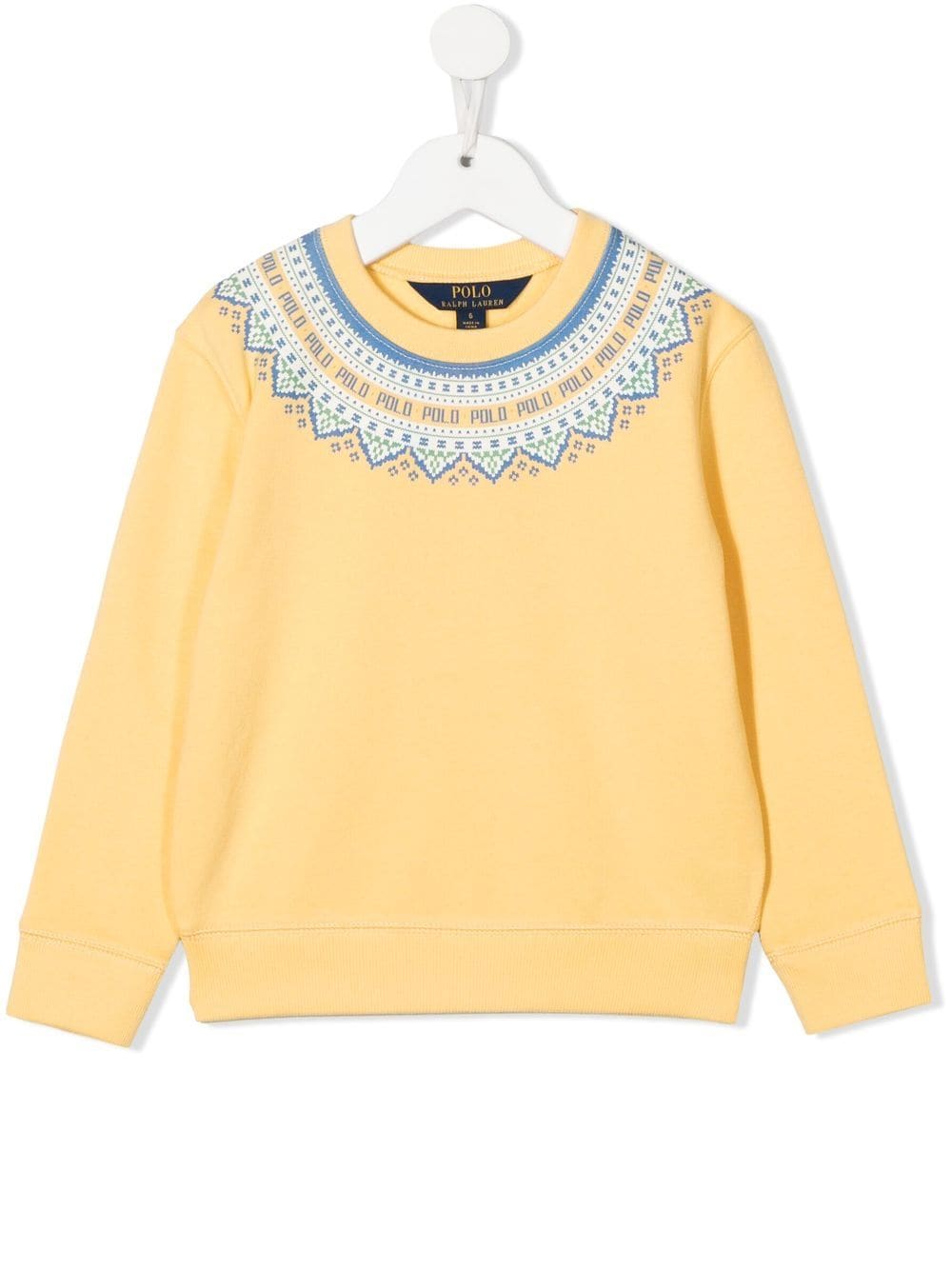 POLO RALPH LAUREN KIDS Fair Isle fleece sweatshirt - Yellow von POLO RALPH LAUREN KIDS