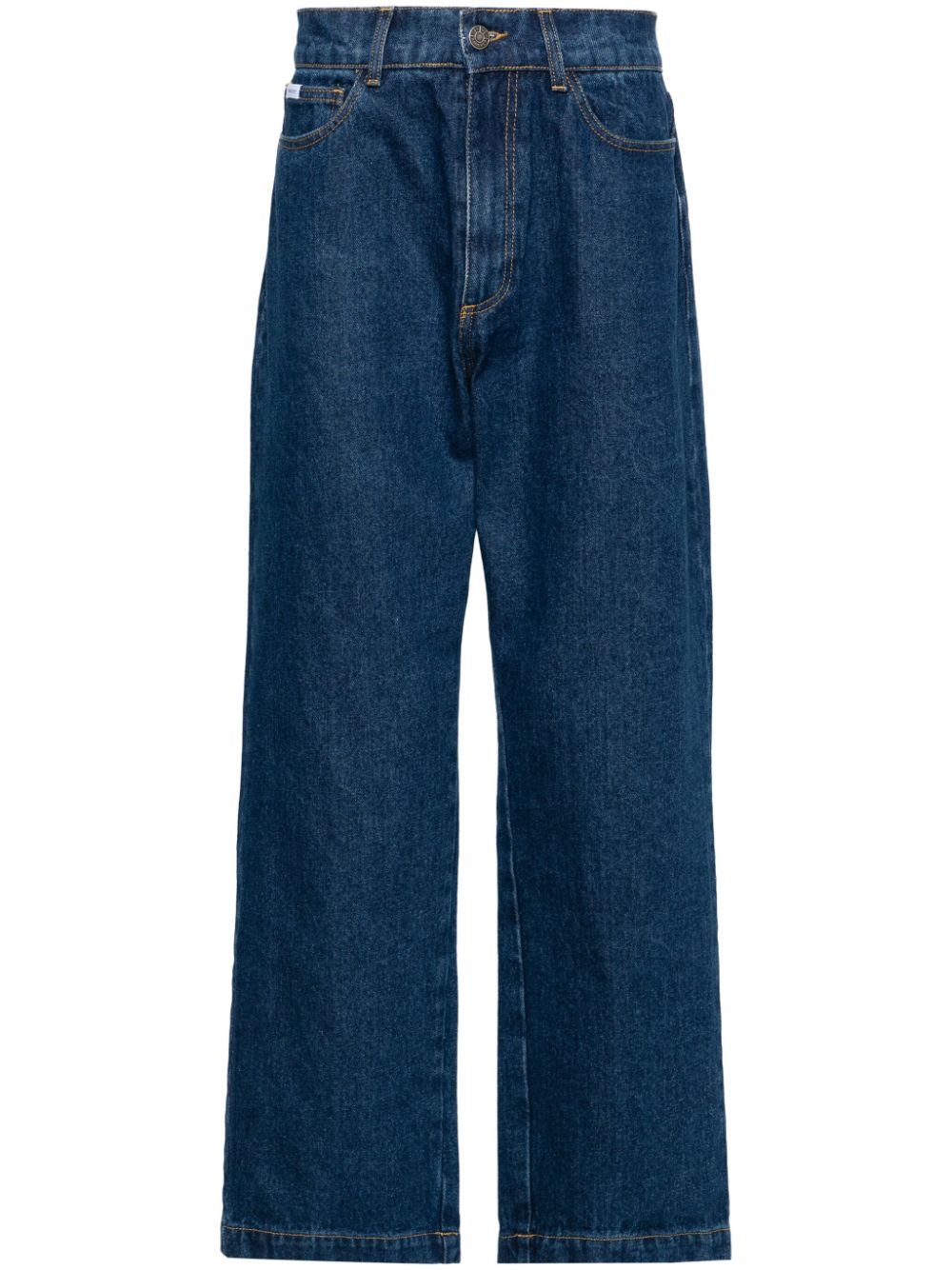 RASSVET Typo Classic mid-rise straight-leg jeans - Blue von RASSVET