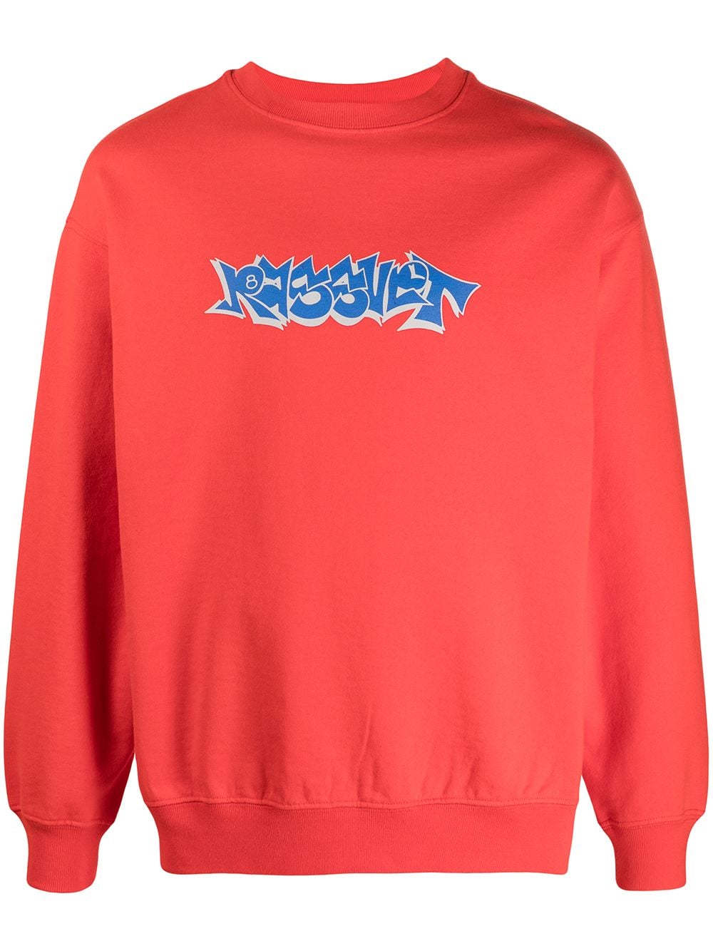 RASSVET graffiti logo-printed sweatshirt - Red von RASSVET