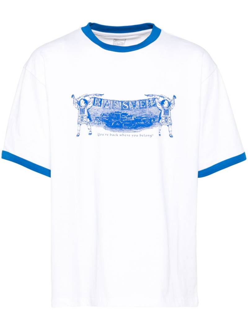 RASSVET welcome back ringer T-Shirt - White von RASSVET