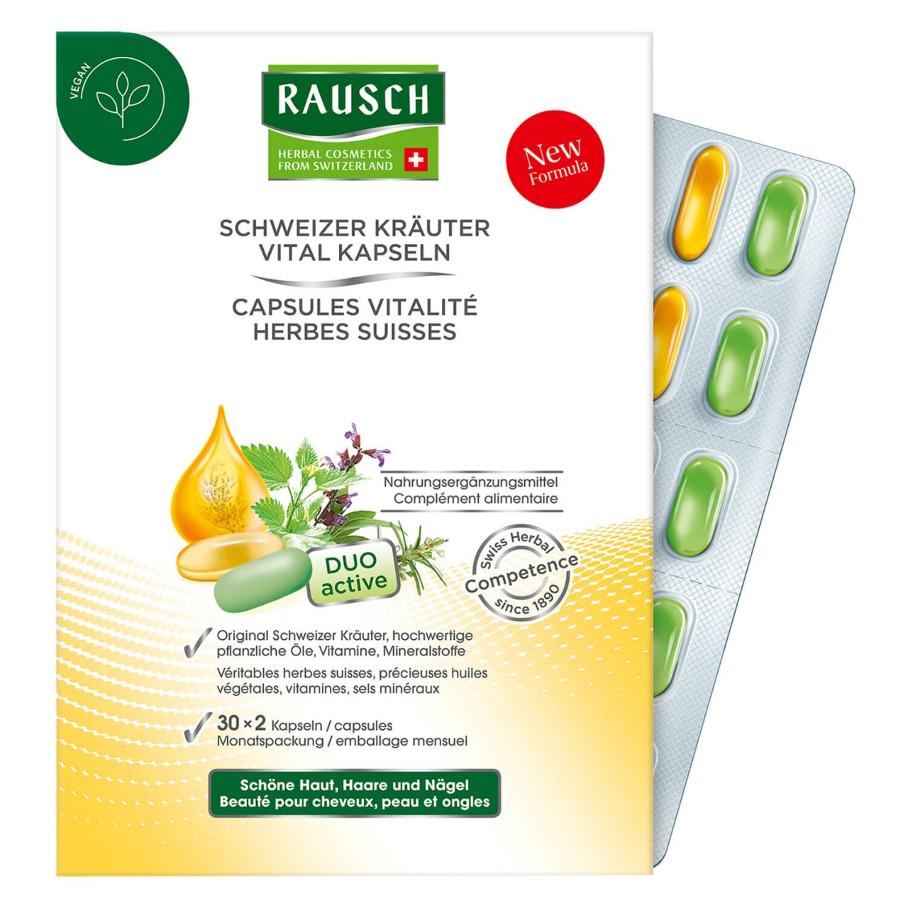 RAUSCH - Schweizer Kräuter Vital Kapseln von RAUSCH