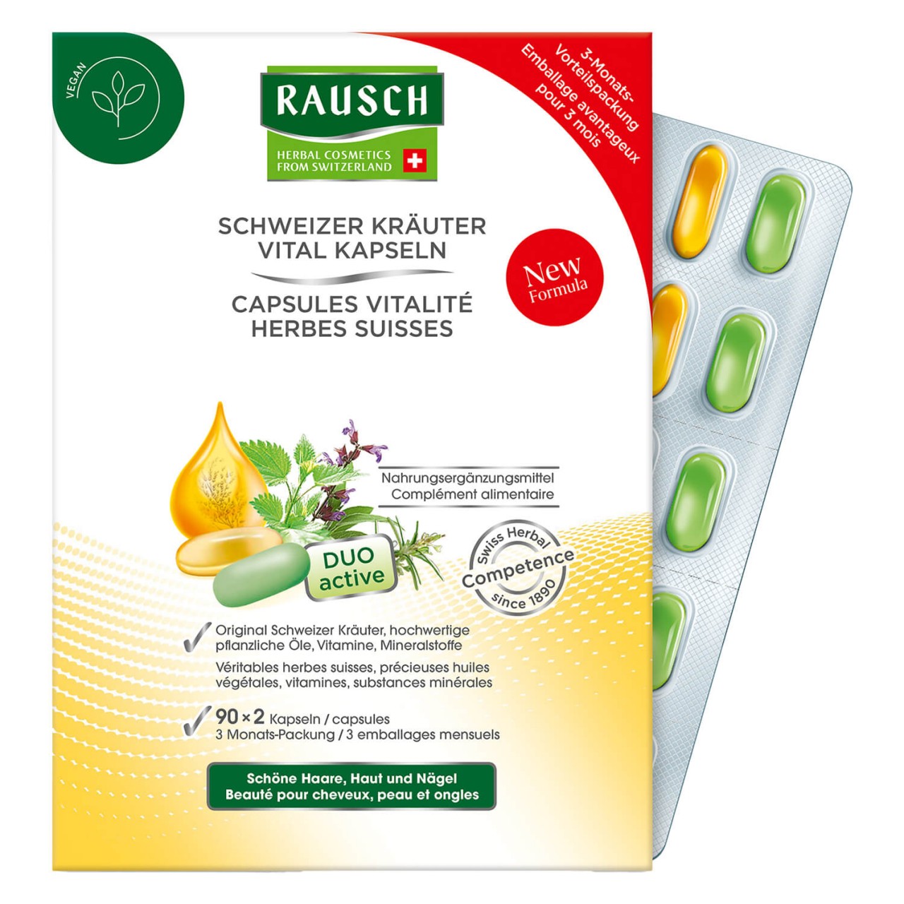 RAUSCH - Schweizer Kräuter Vital Kapseln von RAUSCH