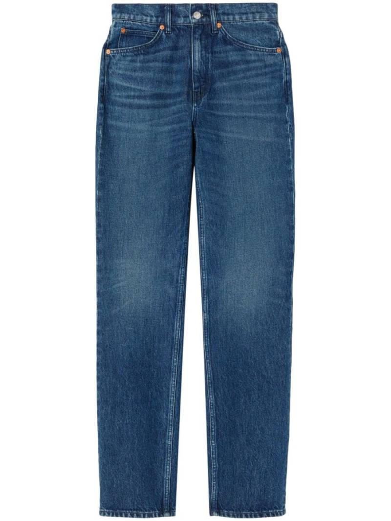 RE/DONE 70's high-waist straight-leg jeans - Blue von RE/DONE