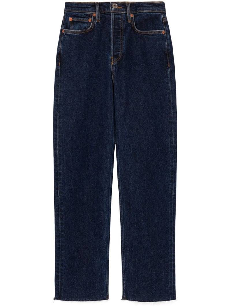 RE/DONE '70s Stove Pipe mid-rise jeans - Blue von RE/DONE