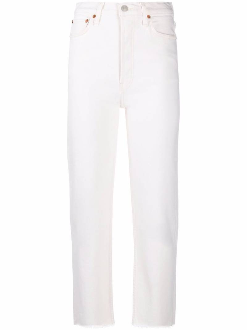 RE/DONE 70s Stove Pipe straight-leg jeans - White von RE/DONE