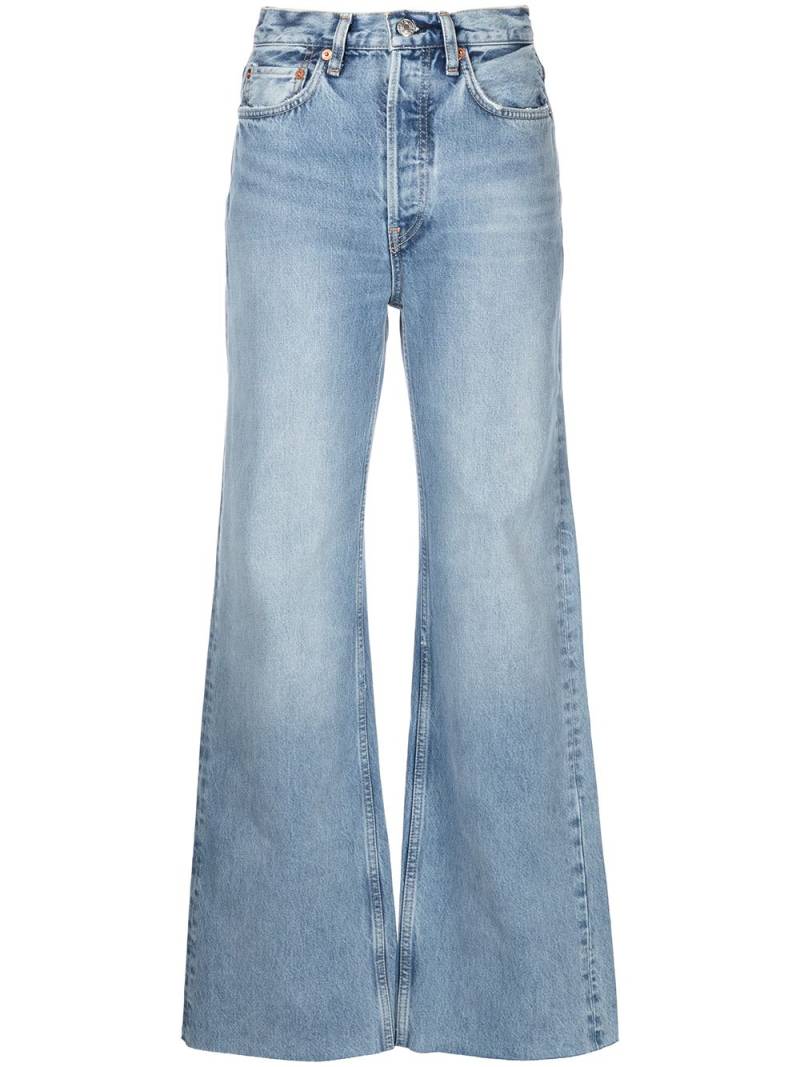 RE/DONE 70s Ultra high-rise wide-leg jeans - Blue von RE/DONE