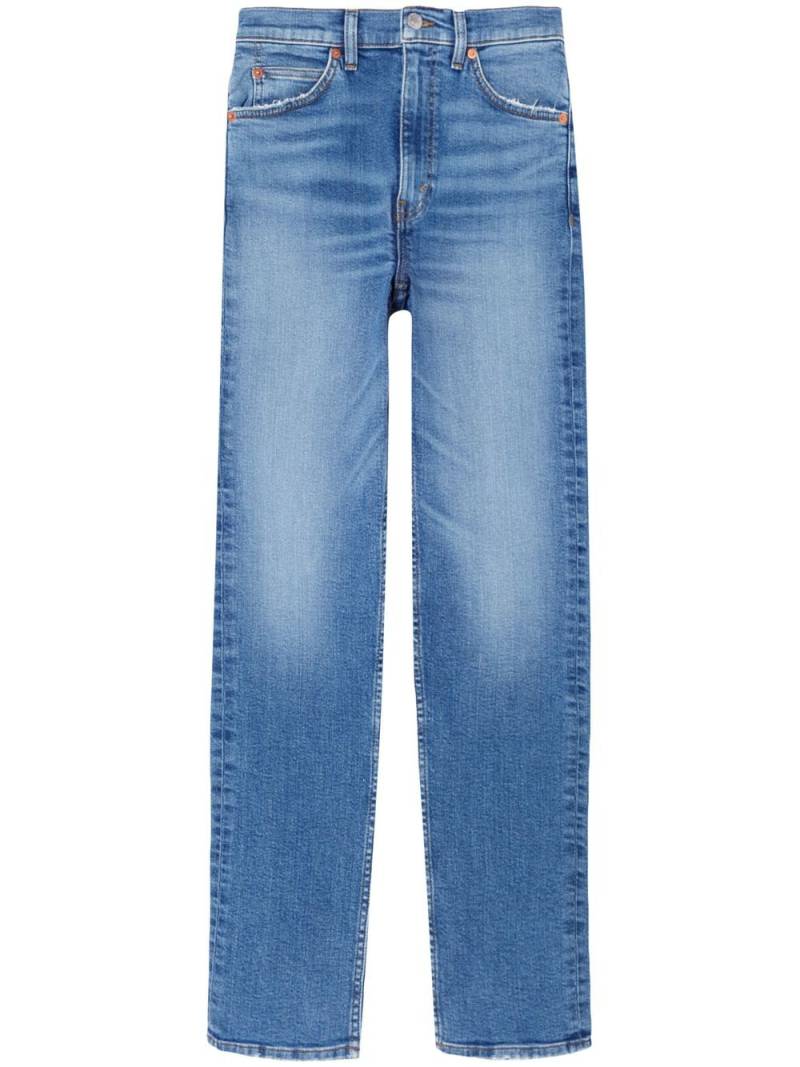 RE/DONE 70s bleached straight-leg jeans - Blue von RE/DONE