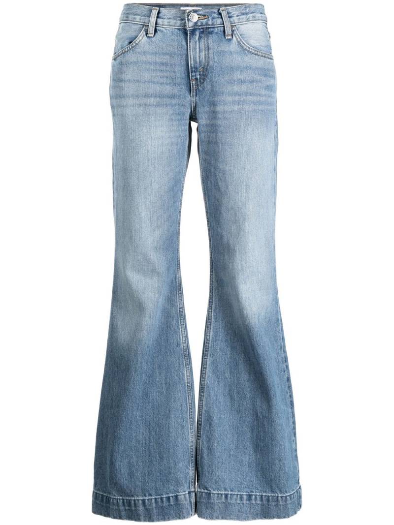 RE/DONE 70s low-rise flared jeans - Blue von RE/DONE