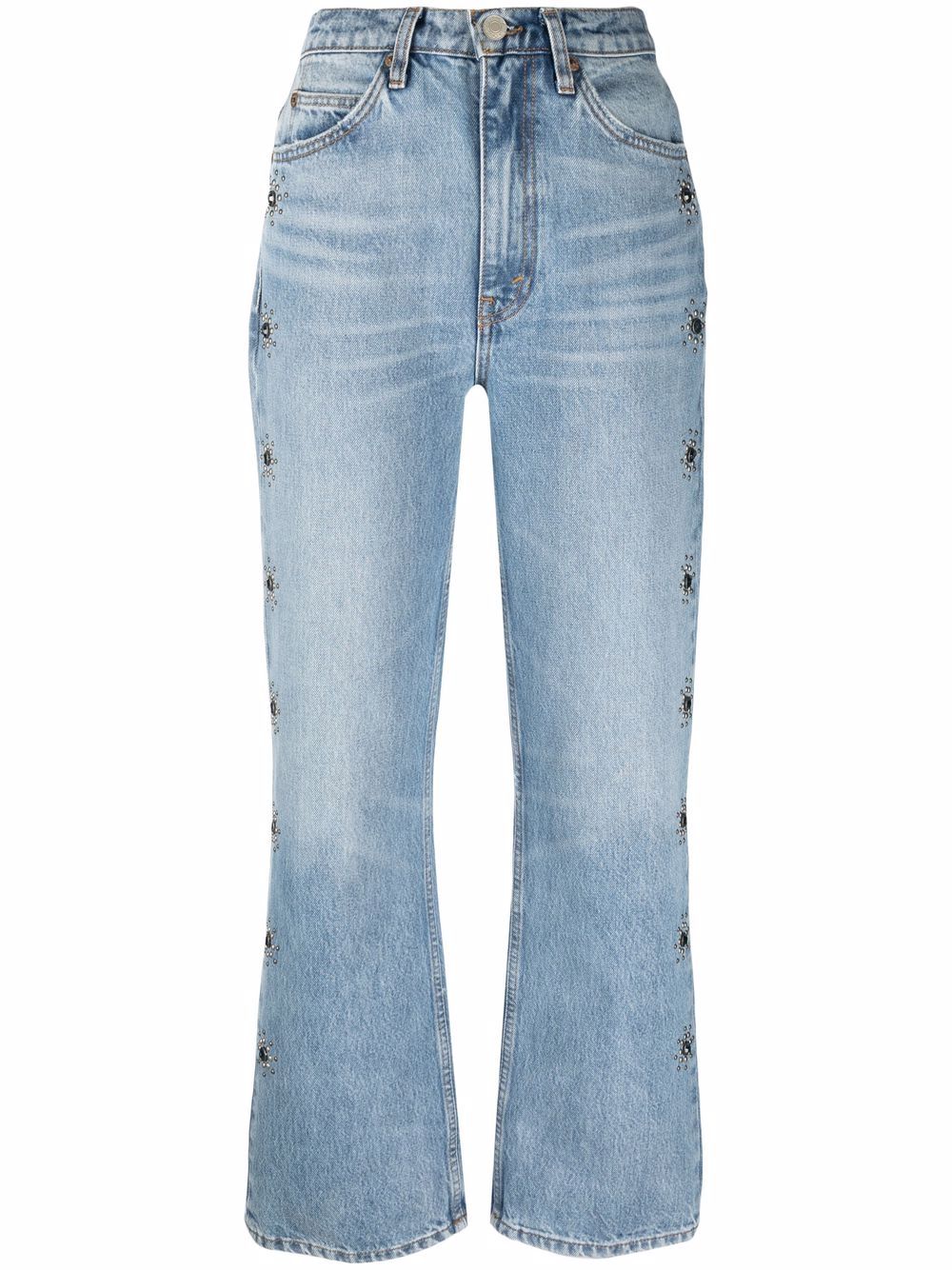 RE/DONE '70s mid-rise flared jeans - Blue von RE/DONE