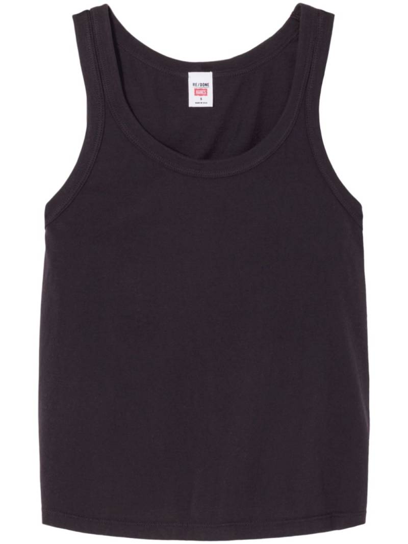 RE/DONE Boy cotton tank top - Black von RE/DONE