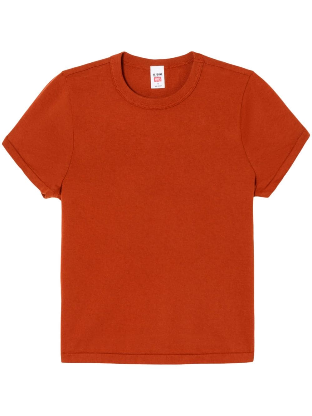 RE/DONE Boy short-sleeve cotton T-shirt - Red von RE/DONE