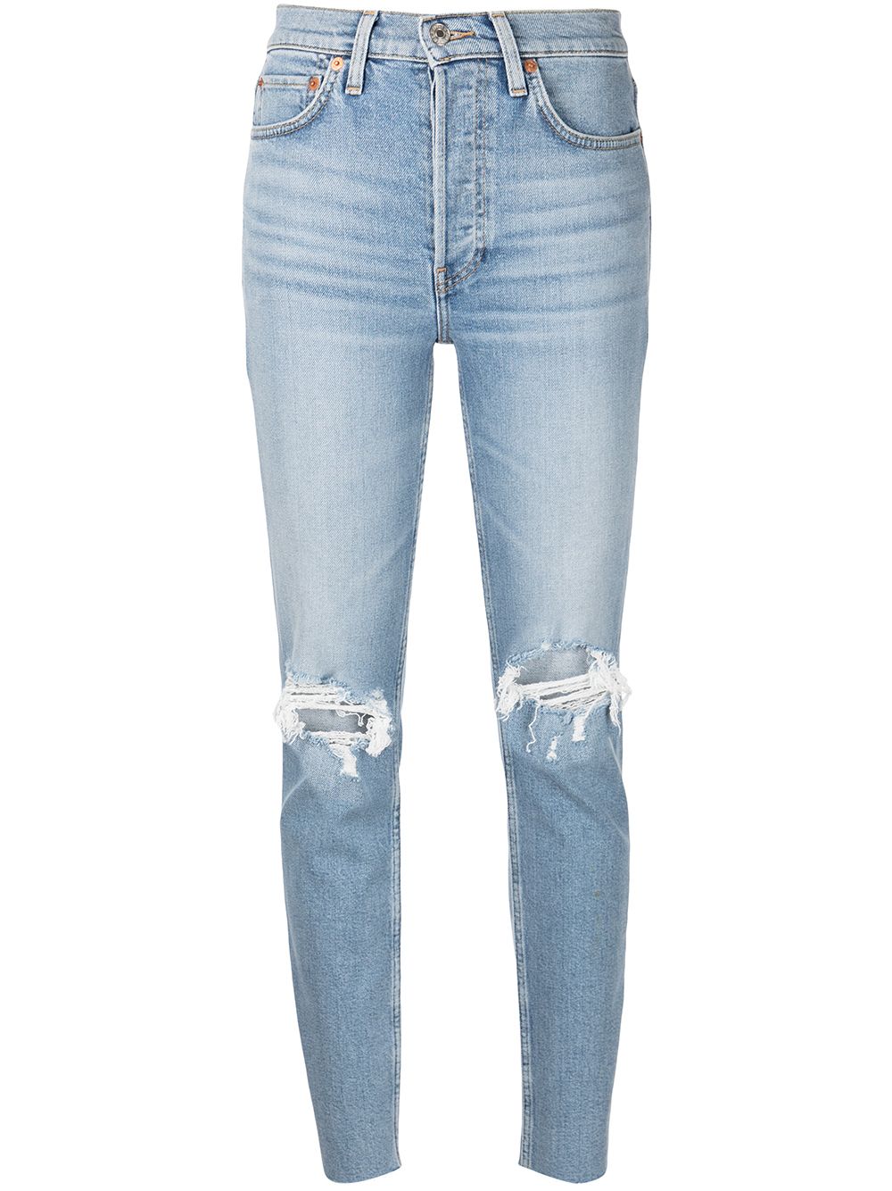 RE/DONE Comfort Stretch ripped jeans - Blue von RE/DONE