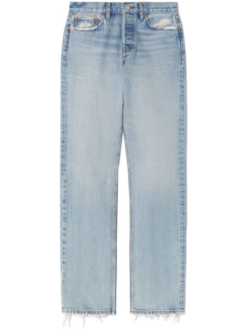 RE/DONE Easy straight-leg cotton jeans - Blue von RE/DONE