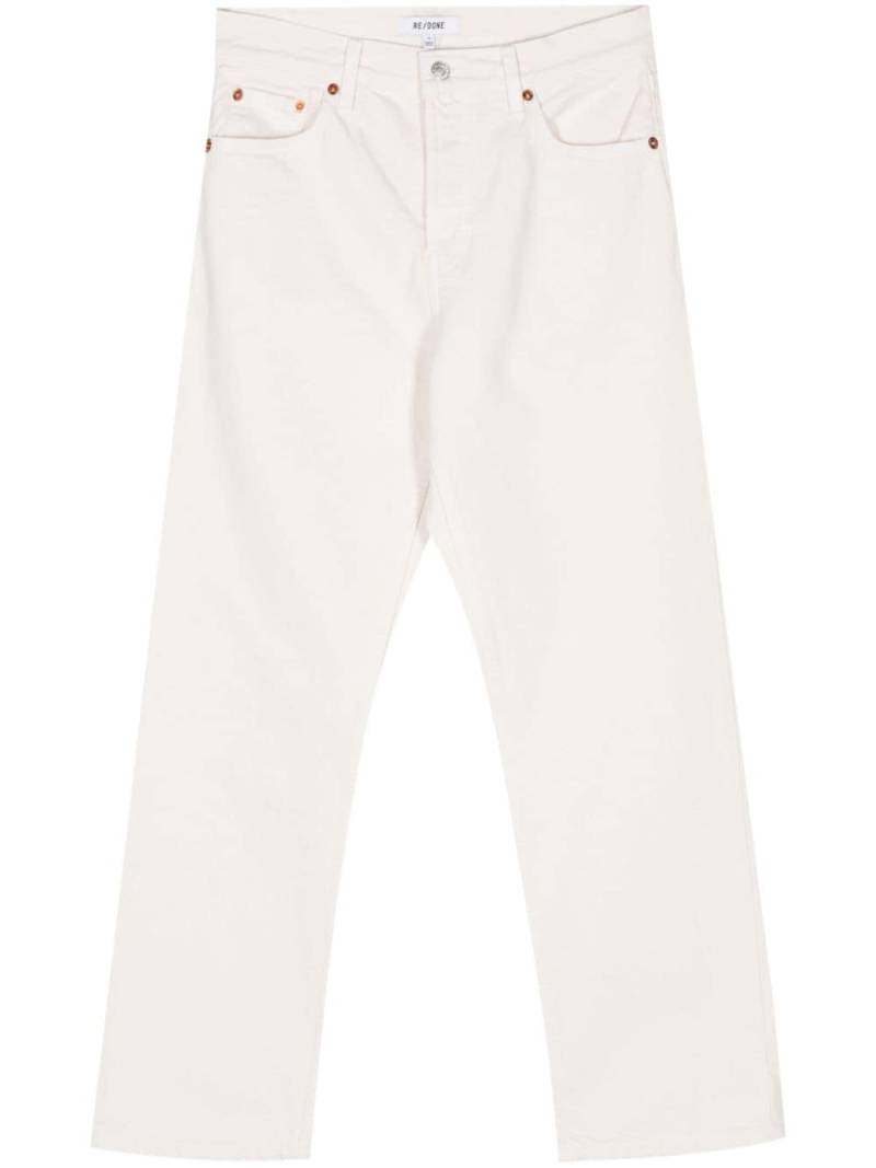 RE/DONE Easy straight-leg cropped jeans - Neutrals von RE/DONE