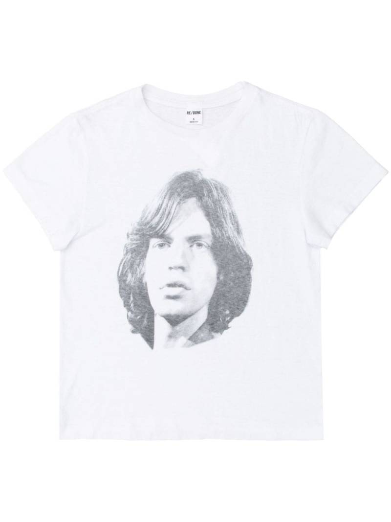 RE/DONE Mick Jagger Classic t-shirt - White von RE/DONE