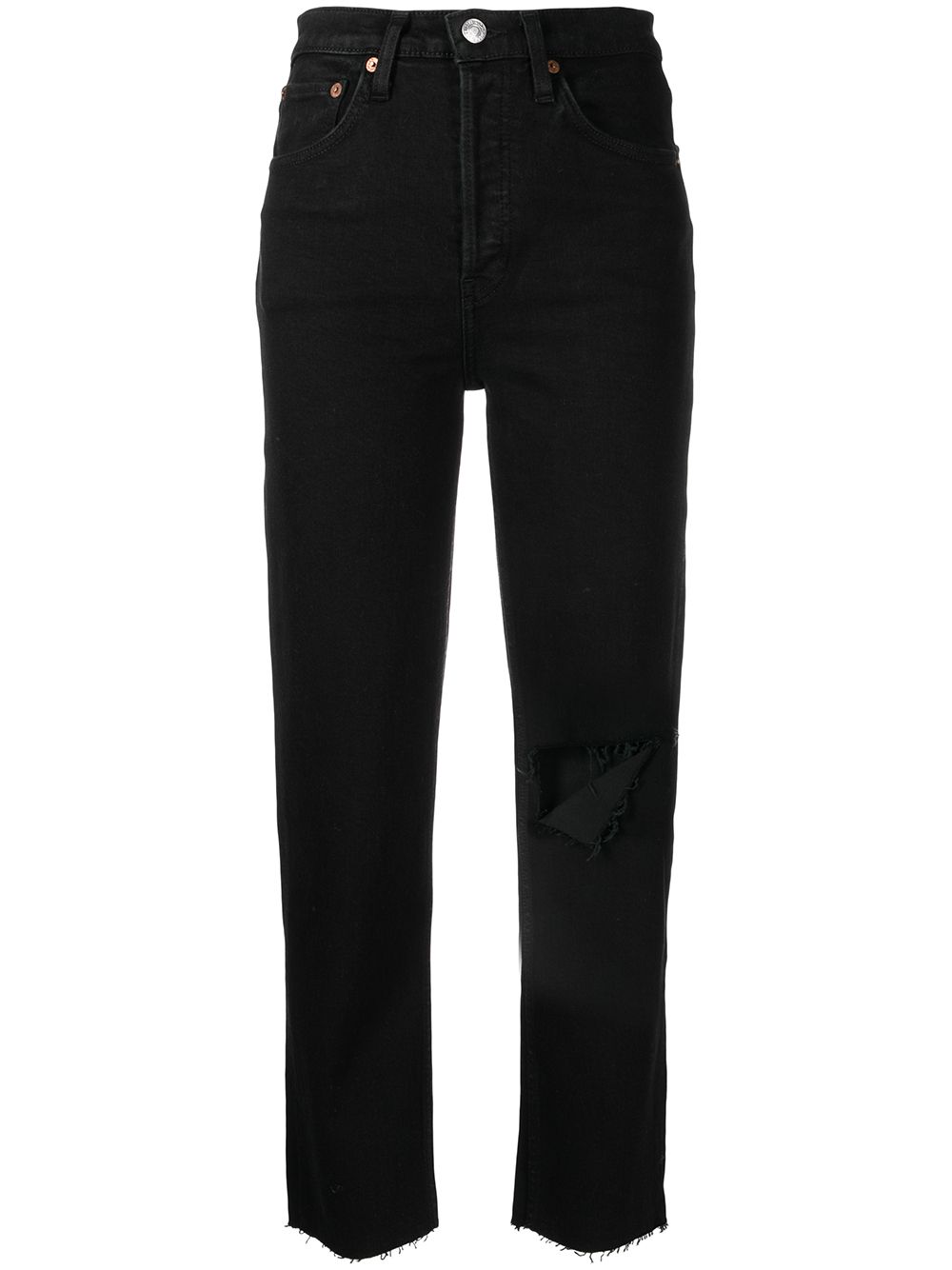 RE/DONE Originals 70s straight-leg jeans - Black von RE/DONE