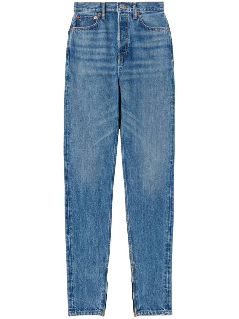 RE/DONE Super High Rise Drainpipe slim cut jeans - Blue von RE/DONE