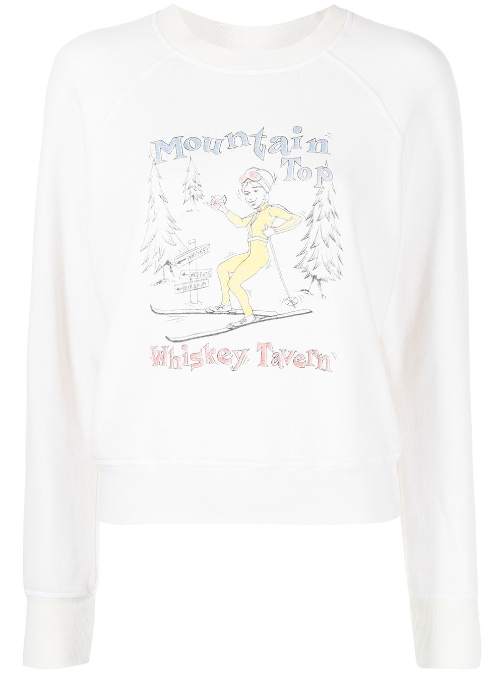 RE/DONE Whiskey Tavern jersey sweatshirt - White von RE/DONE