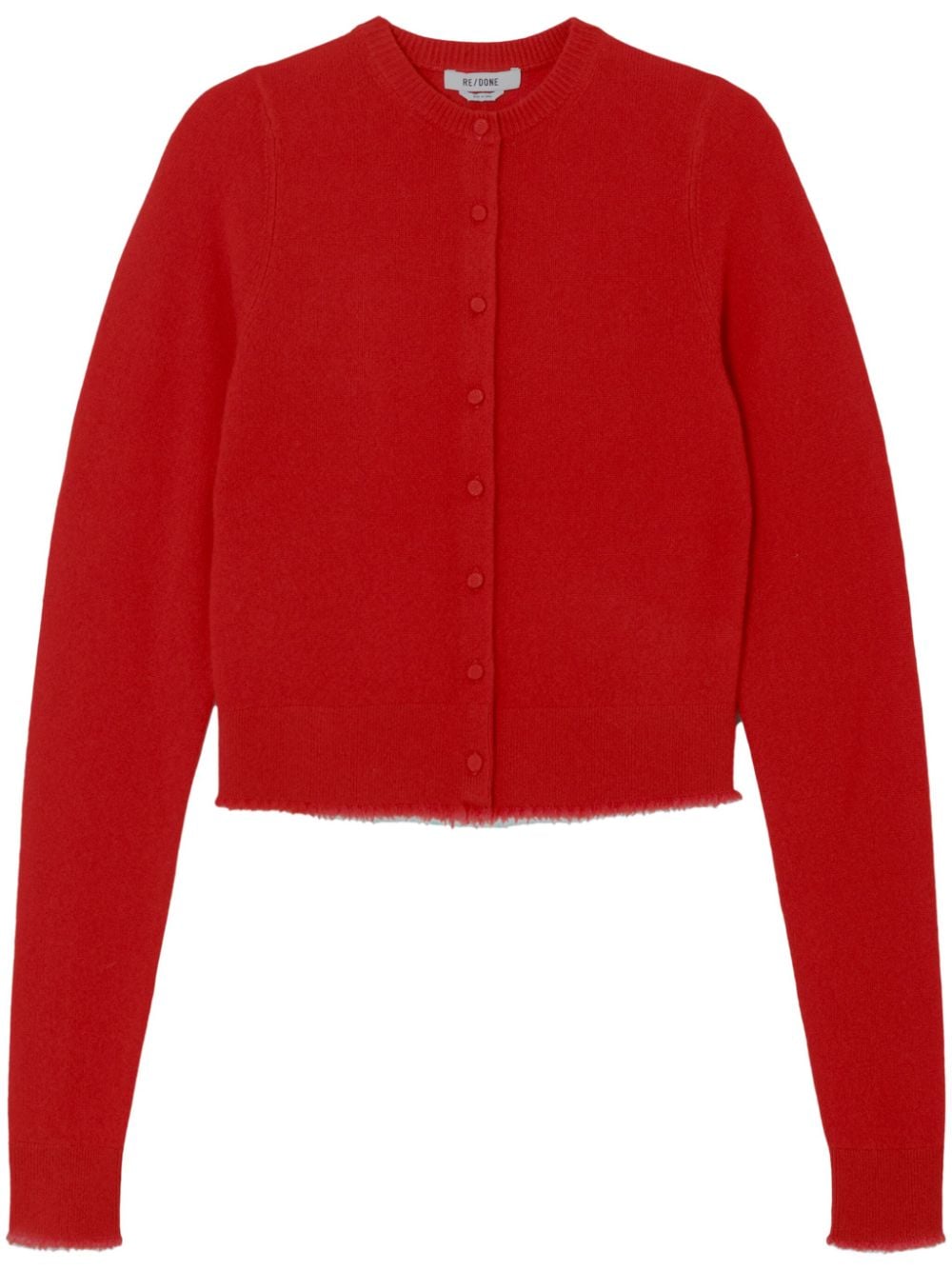 RE/DONE cashmere crew-neck cardigan - Red von RE/DONE