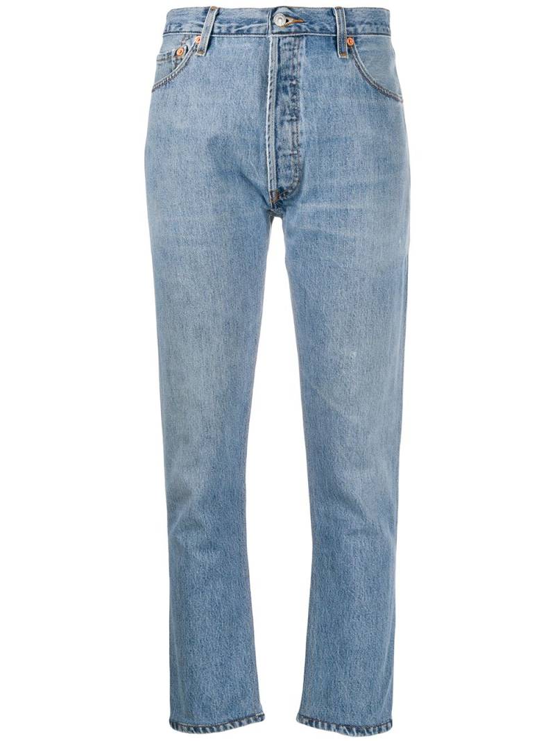 RE/DONE high-rise cropped jeans - Blue von RE/DONE