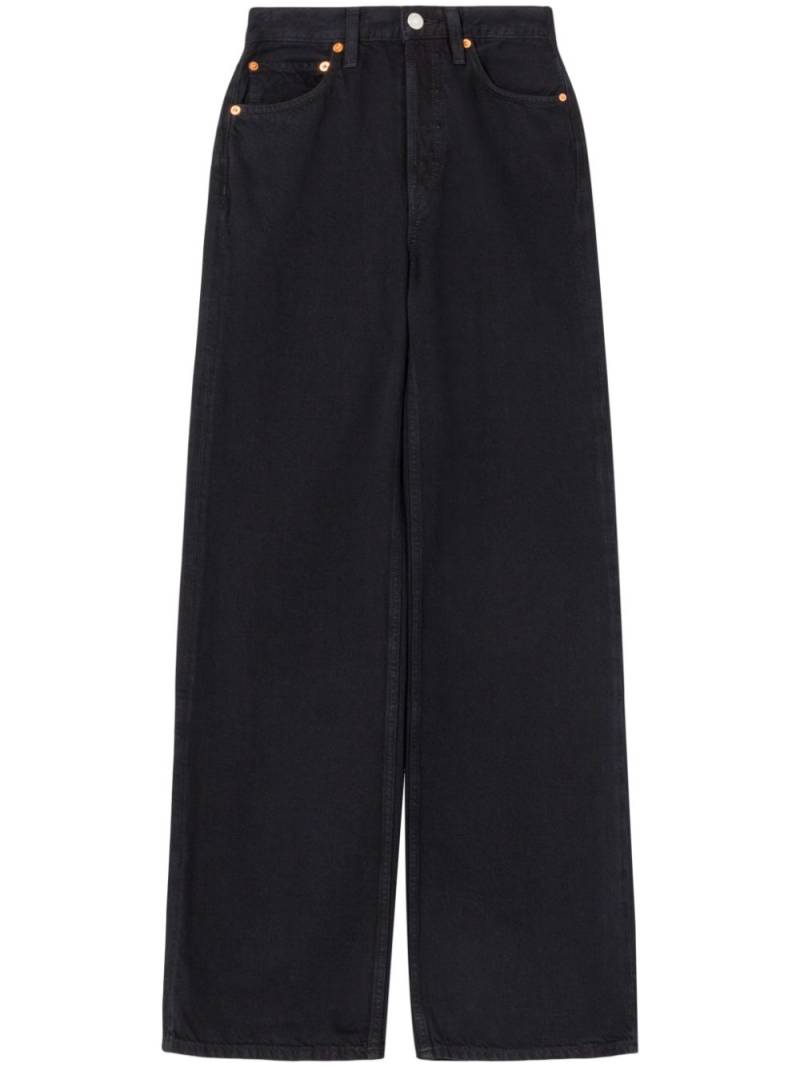 RE/DONE high-rise wide-leg jeans - Black von RE/DONE