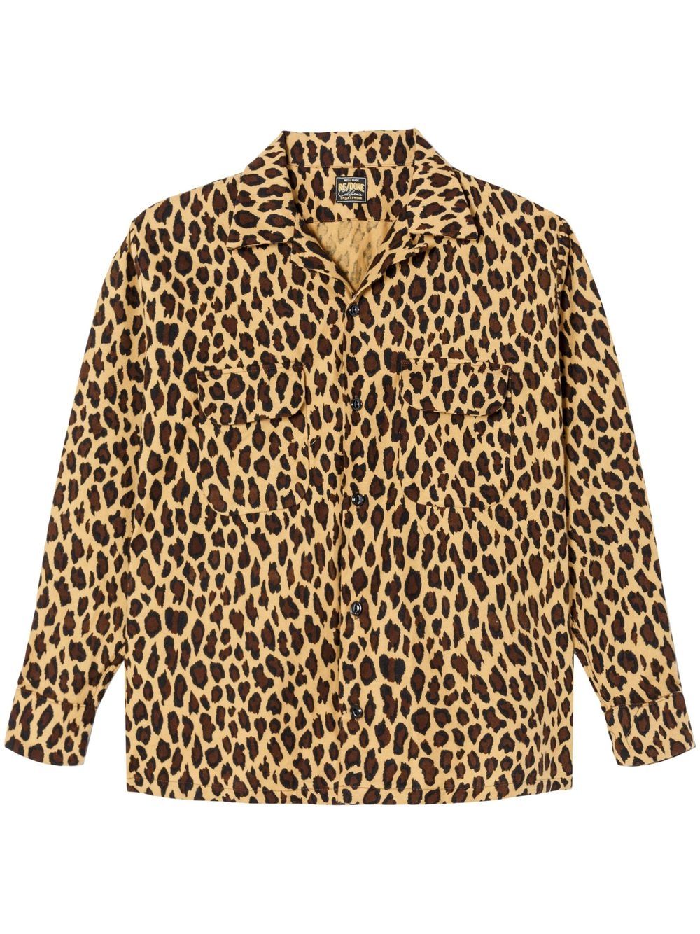 RE/DONE leopard-print long sleeves shirt - Yellow von RE/DONE