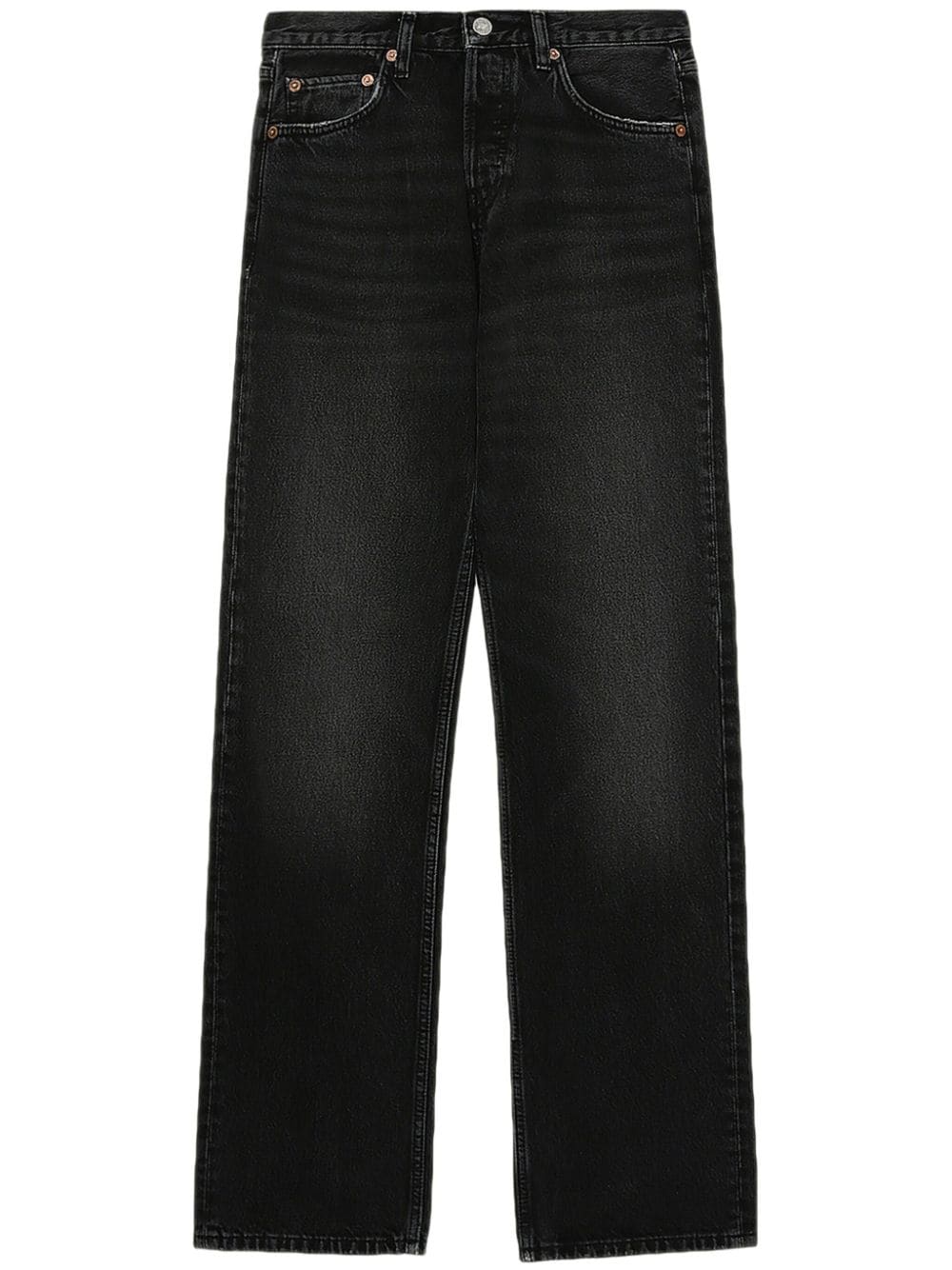 RE/DONE low-rise straight-leg jeans - Black von RE/DONE