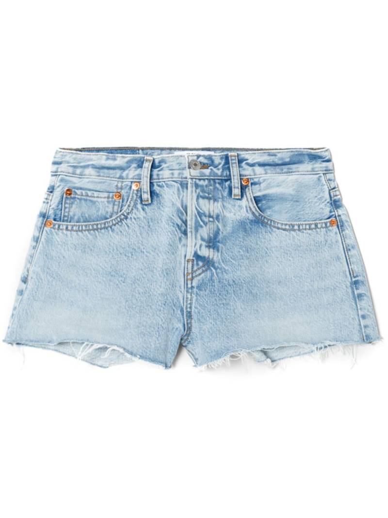 RE/DONE mid-rise denim shorts - Blue von RE/DONE