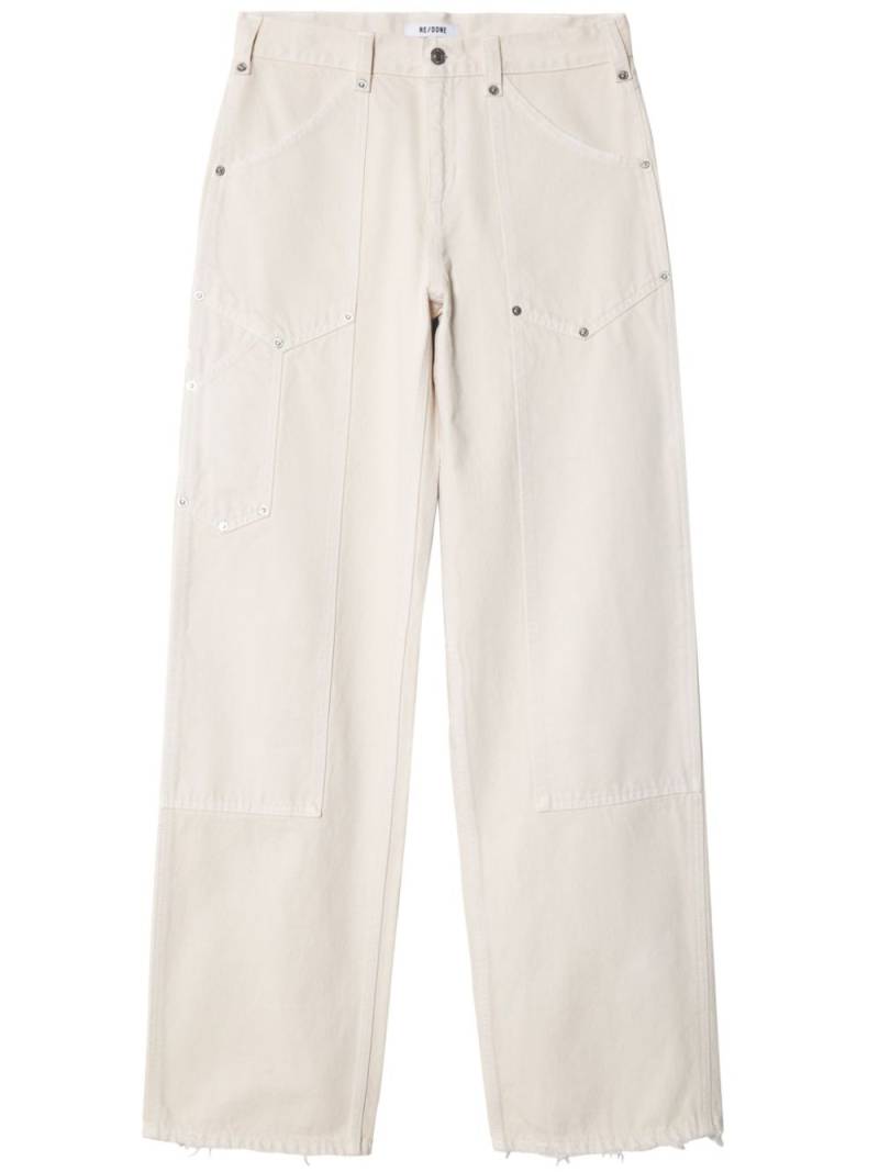 RE/DONE mid-rise straight-leg jeans - White von RE/DONE