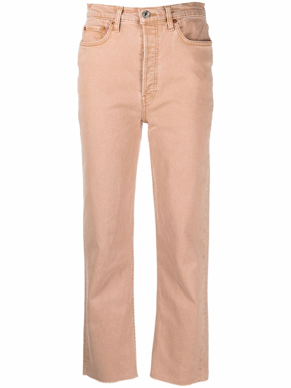 RE/DONE mid-rise straight-leg trousers - Neutrals von RE/DONE