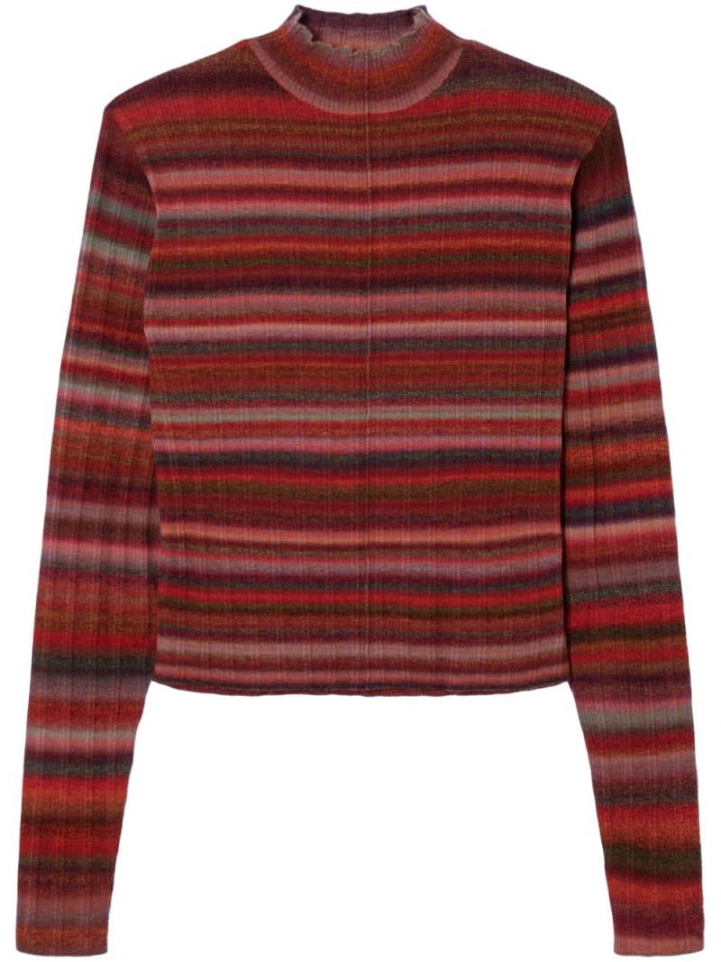 RE/DONE ribbed mock-neck sweater - Red von RE/DONE