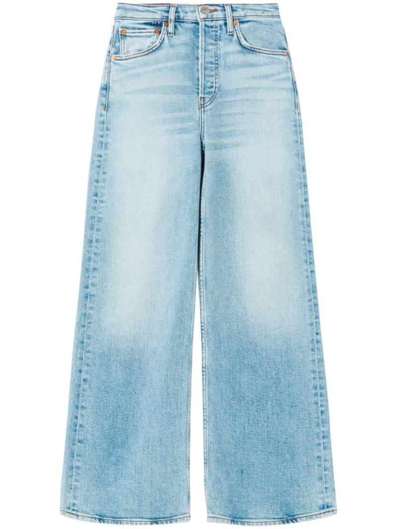 RE/DONE wide-leg cropped jeans - Blue von RE/DONE