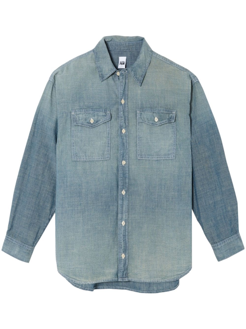 RE/DONE x Pamela Anderson chambray shirt - Blue von RE/DONE