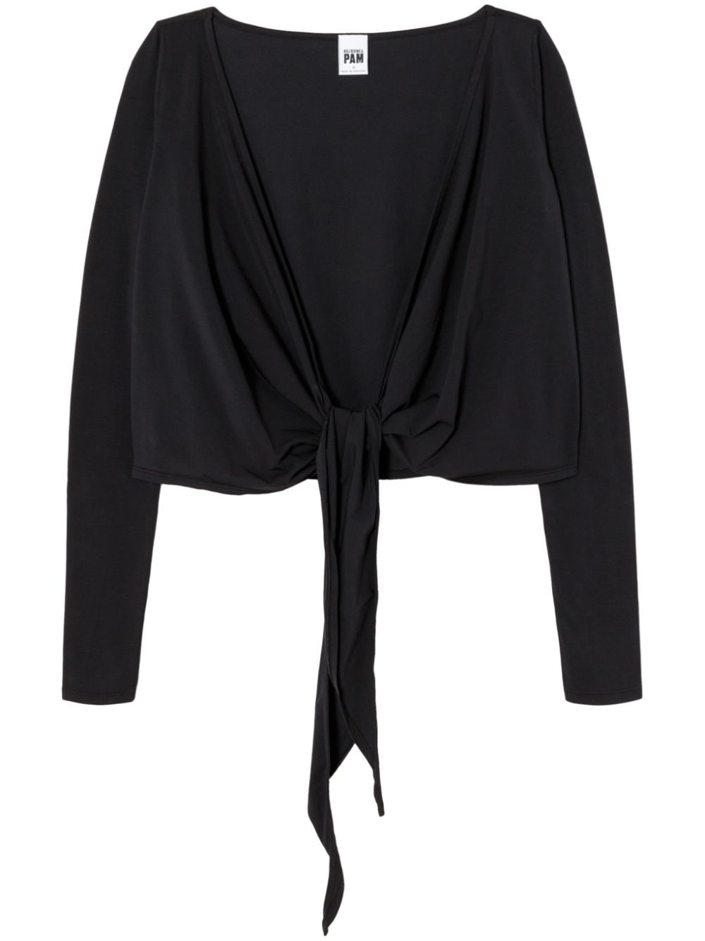 RE/DONE x Pamela Anderson wrapped cropped top - Black von RE/DONE