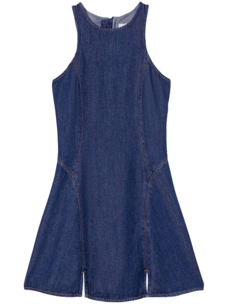 RE/DONE zip-back lyocell dress - Blue von RE/DONE