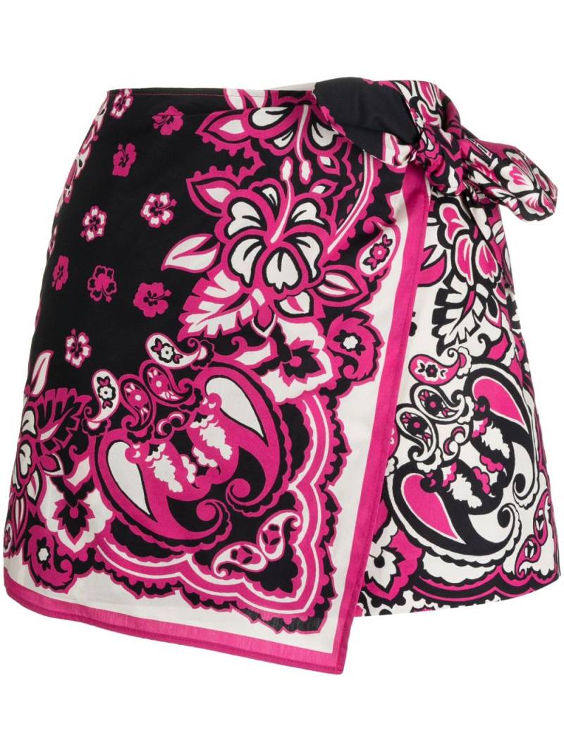 RED Valentino bandana-print cotton skort - Pink von RED Valentino