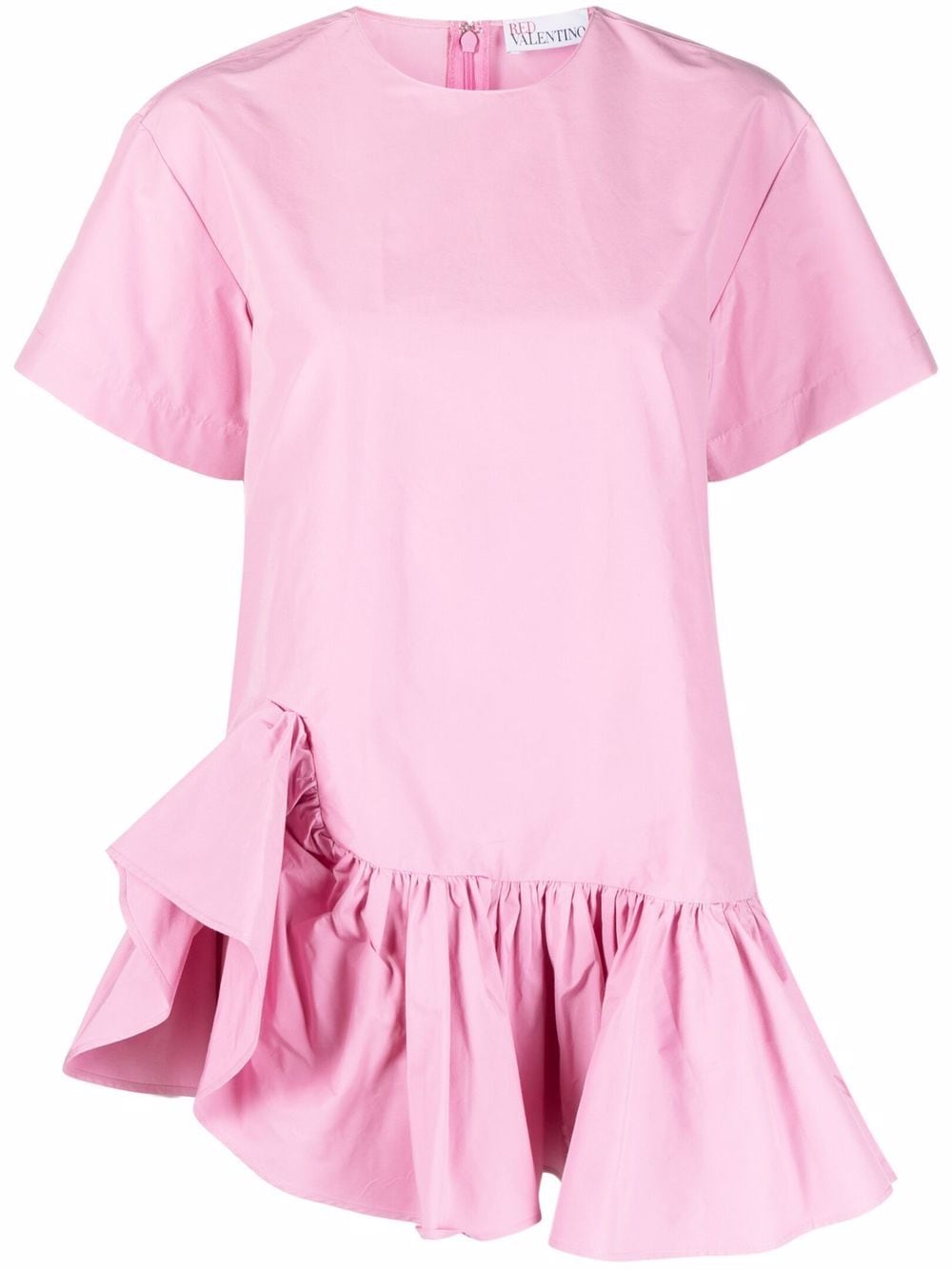 RED Valentino ruffle-hem short-sleeve blouse - Pink von RED Valentino