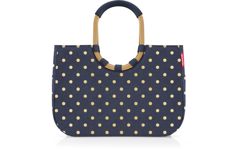 REISENTHEL® Einkaufskorb »Loopshopper L frame Metallic Dots Blue« von REISENTHEL®