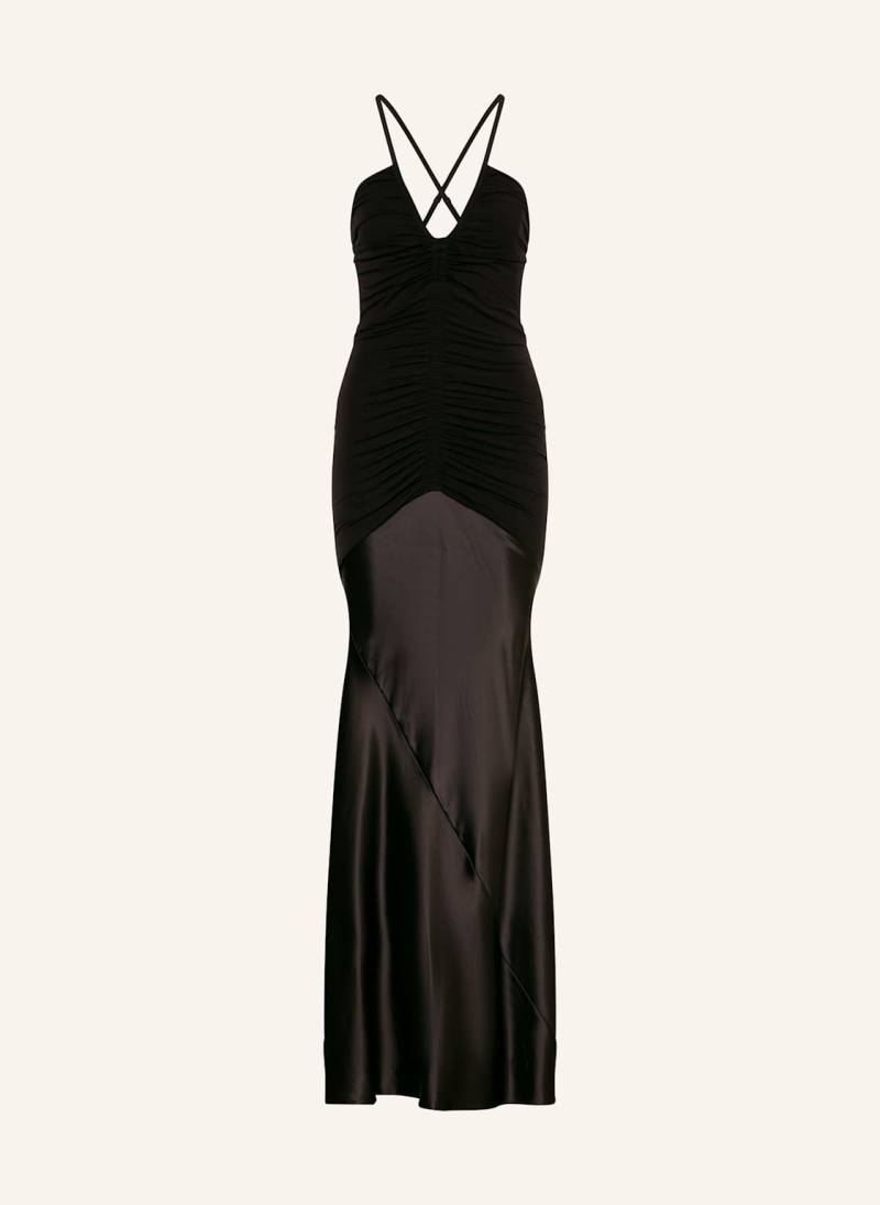 Reiss Abendkleid Paula Im Materialmix braun von REISS